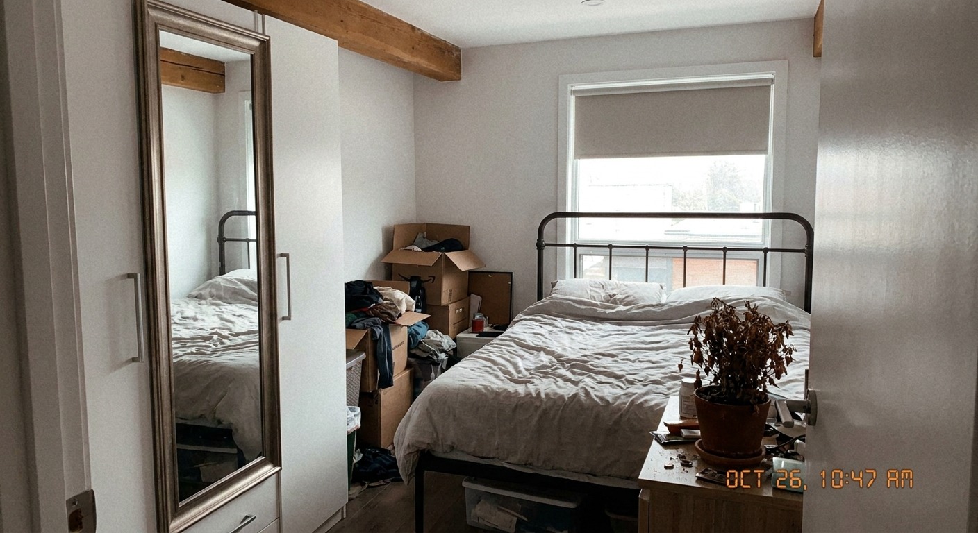 A real bedroom, in one photograph